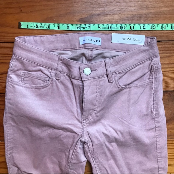 Loft Pink Navy Curvy Straight Corduroy Bundle, NWT, 24/00 - Picture 7 of 14